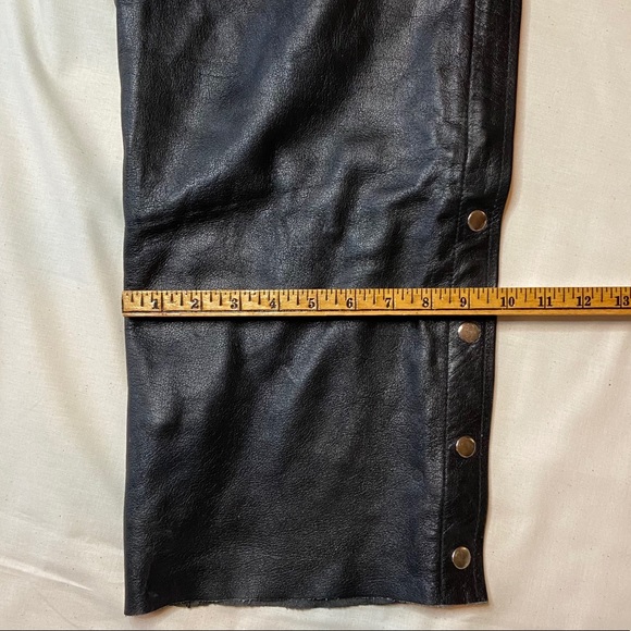 Motorcycle Leather Chaps by Xelement perfect condition superior quality - Picture 9 of 15